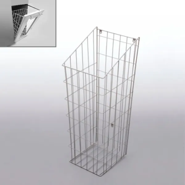 Laundry basket, for installation behind fronts, W400mm, white