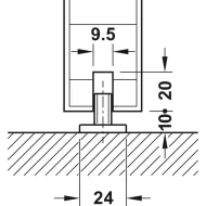 SDS Slido D-Line 80 X med.1d. šveln.užd.2k H