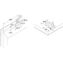 SDS Slido F-Line21 20F aliuminio profilio 2 durims
