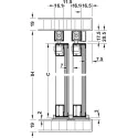 SDS Slido F-Line21 20F aliuminio profilio 2 durims