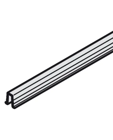 Single guide track, Bottom, ribbed