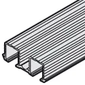 Double running track, Top, for press fitting and glue fixing