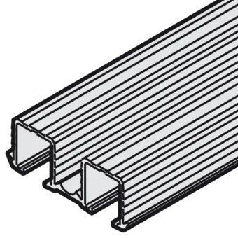 Profilis viršutinis dvigubas įfrezuojamas Slido F-Line21 L2500mm, aliuminis