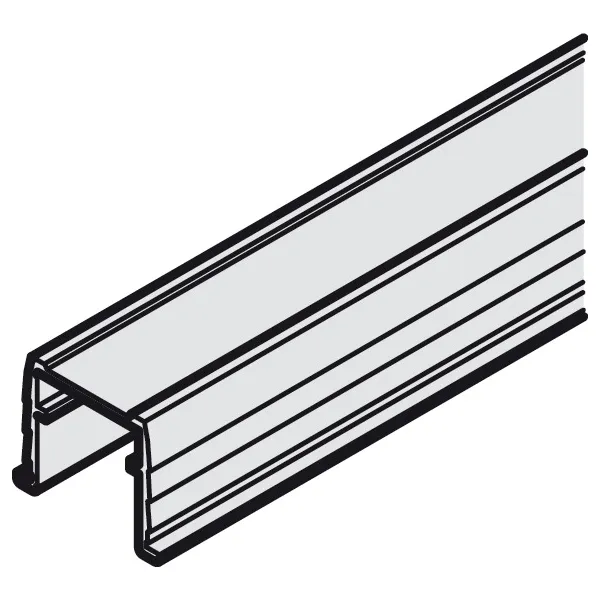 Profilis apatinis įfrezuojamas Slido F-Line31 L3500mm, aliuminis