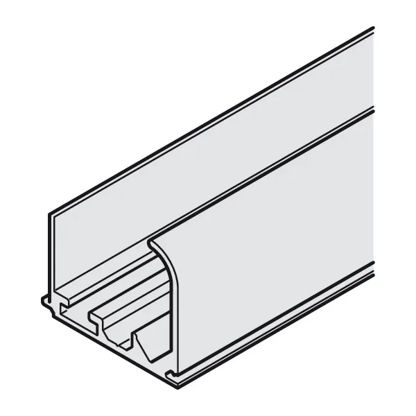 Profilis viršutinis Slido F-Line31 L3500mm, aliuminis anoduotas