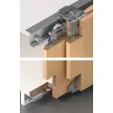 SDS Slido F-Line42 50A medinėms 2 durims su švelniu stabdymu 2 kryptimis