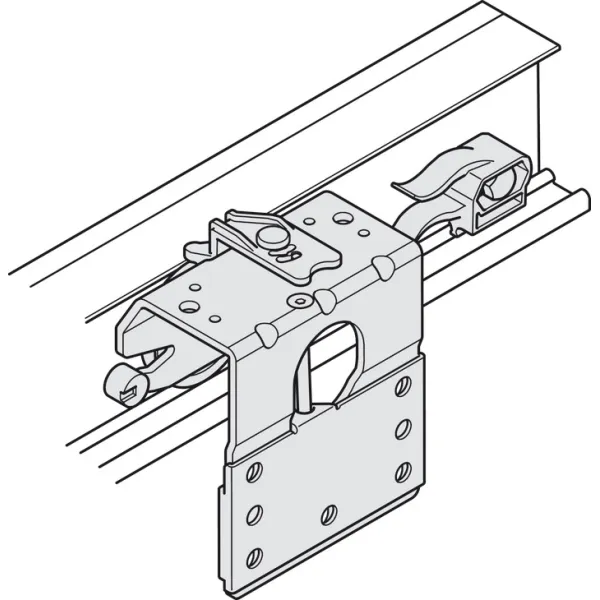 Sliding door fitting, Slido F-Line42 50A up to 4 doors, set