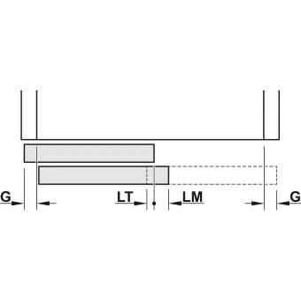 SDS Slido F-Line42 50A medinėms 3 durims su švelniu stabdymu 2 kryptimis