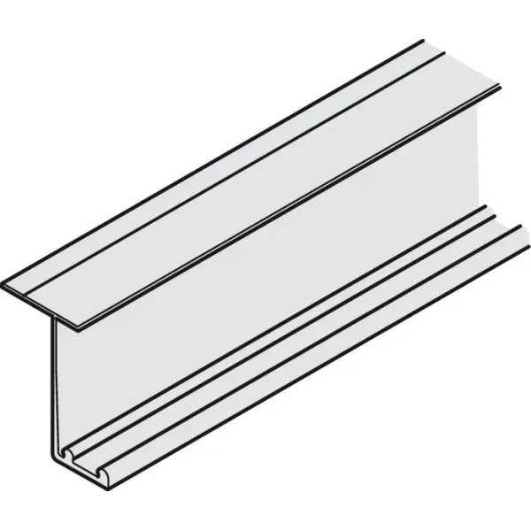 Double running track, Top, for screw fixing
