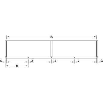 Sliding door fitting, Häfele Slido F-Fold61 25A, set