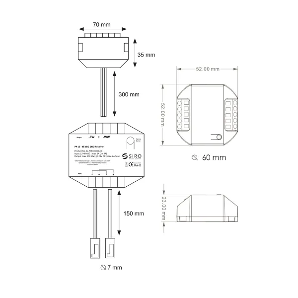 12-48V DC DUO Receiver