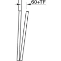 SDS Slido F-Fold61 50A medinėms 2 durims su reguliuojamais lankstais, dešinė