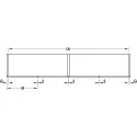 SDS Slido F-Fold61 50A medinėms 2 durims su reguliuojamais lankstais, dešinė