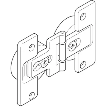 Lankstas tarpinis reguliuojamas Slido F-Fold61 nikelis