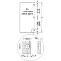 Sliding door fitting, Slido F-Park72 50A, Infront/Vorfront