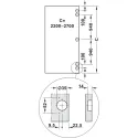 SDS Slido F-Park72 30A medinėms 1 durims H1200-1400mm, P560mm,