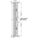 SDS Slido F-Park72 30A medinėms 1 durims H1200-1400mm, P560mm,
