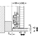 SDS Slido F-Park72 30A medinėms 1 durims H1200-1400mm, P560mm,