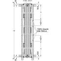 SDS Slido F-Park72 30A medinėms 1 durims H1200-1400mm, P665mm,