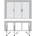 Sliding door fitting, Slido F-Park72 50A, Infront/Vorfront