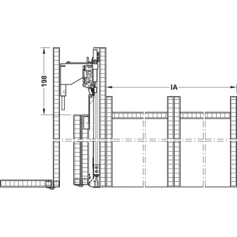 SDS Slido F-Park72 60B medinėms 2 durims H1990-2200mm, P905mm,