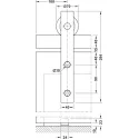 SDS SLIDO Design 100-S P750-1000mm, L2000mm, juoda