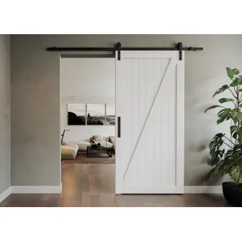 Sliding door fitting, Häfele Slido D-Line42 100S, set with running track