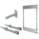 Rėmas krepšio CARGO šoninis R pilno ištraukimo SF H590mm, pilka