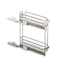 CARGO basket W150mm, left, with soft close, titanium