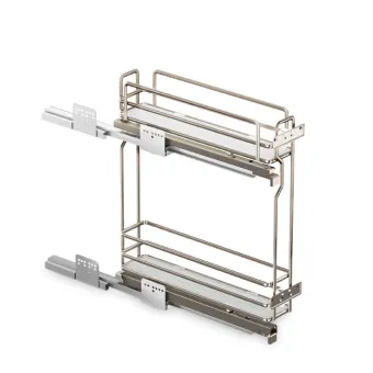 CARGO basket W150mm, left, with soft close, titanium
