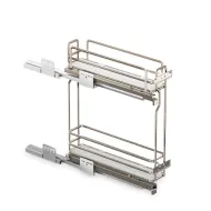 CARGO basket W150mm, left, with soft close, titanium