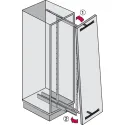 Larder unit pull-out DISPENSA W300mm H1900-2300mm, steel, installation behind fronts