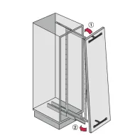 Ūkinė spinta DISPENSA 400 H1600-2000 HAFELE