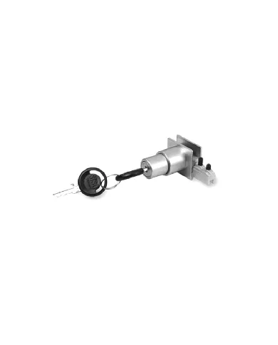 Lock for the system with different keys, matt chrome