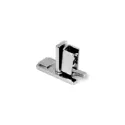 End cap for glass profile D-2010/5 chrome