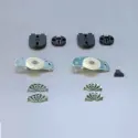 Sliding door system set for 25kg doors