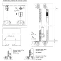 Stumdomų durų sistema komplektas 40kg durelėms