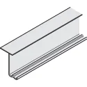 Double running track, top, for screw fixing