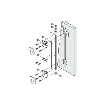 Suveržimas durims L2320mm,