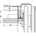 Soft and self closing mechanism set, Smuso up to door weight max. 50kg