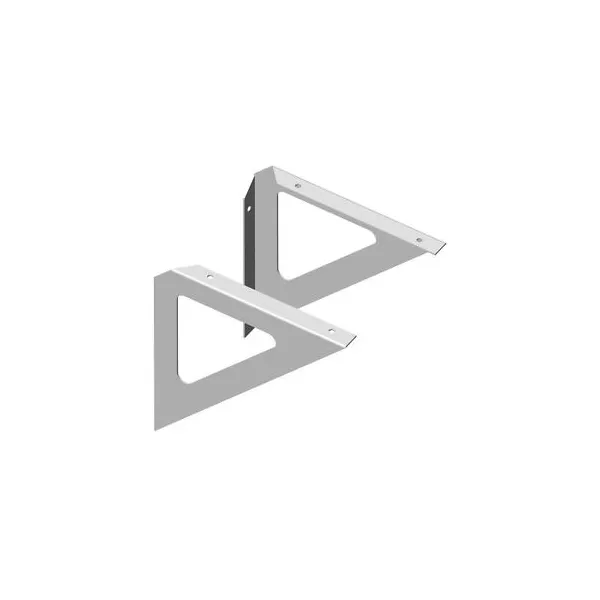 Laikiklis lentynai TRIANGLE 190x190mm, 25kg aliuminis