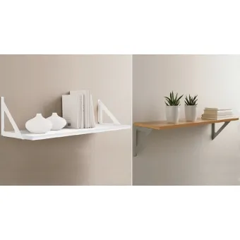 Shelf holder TRIANGLE 190x190mm 25kg white