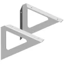 Shelf holder TRIANGLE 190x190mm 25kg black