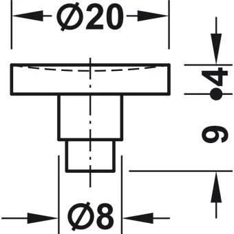 Glass shelf support