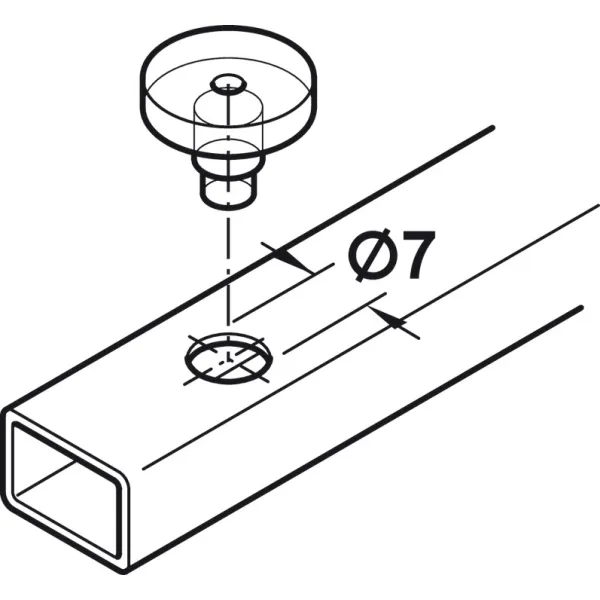 Glass shelf support