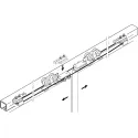Sliding door fitting