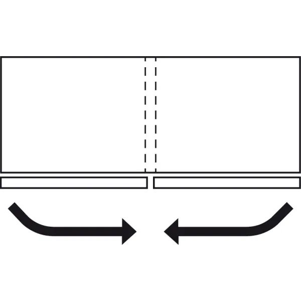 Sliding door fitting, Finetta F-Flush51 10A, set
