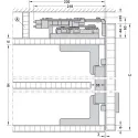 Sliding door fitting, Finetta F-Flush51 10A, set