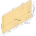 SDS Finetta F-Flush51 10A medinėms 2 durims P1371-1627mm,