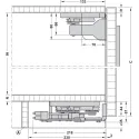 Sliding door fitting, Finetta F-Flush51 10A, set